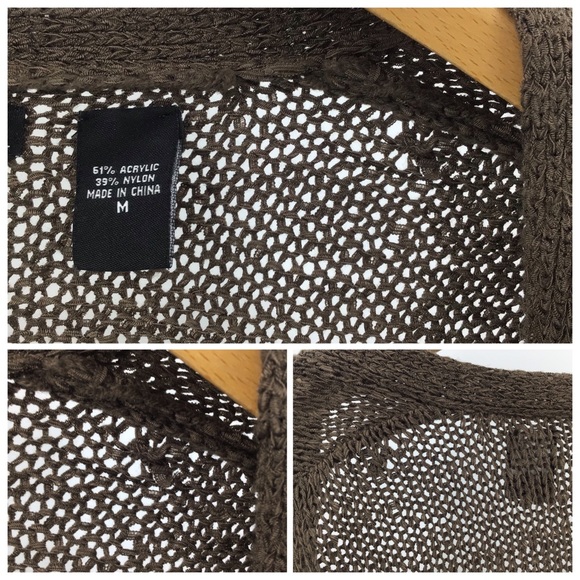 Moda International Loose Knit Open Cardigan, M - Picture 15 of 16